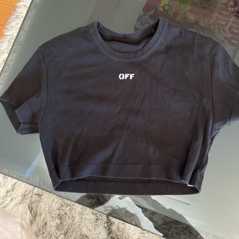Off white crop top